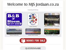 Tablet Screenshot of mjsjordaan.co.za
